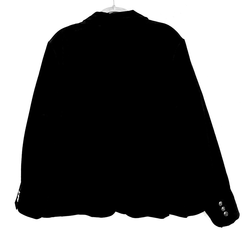 Talbots velvet‎ Black Women's Blazer with Gold Buttons 24W - Picture 9 of 12